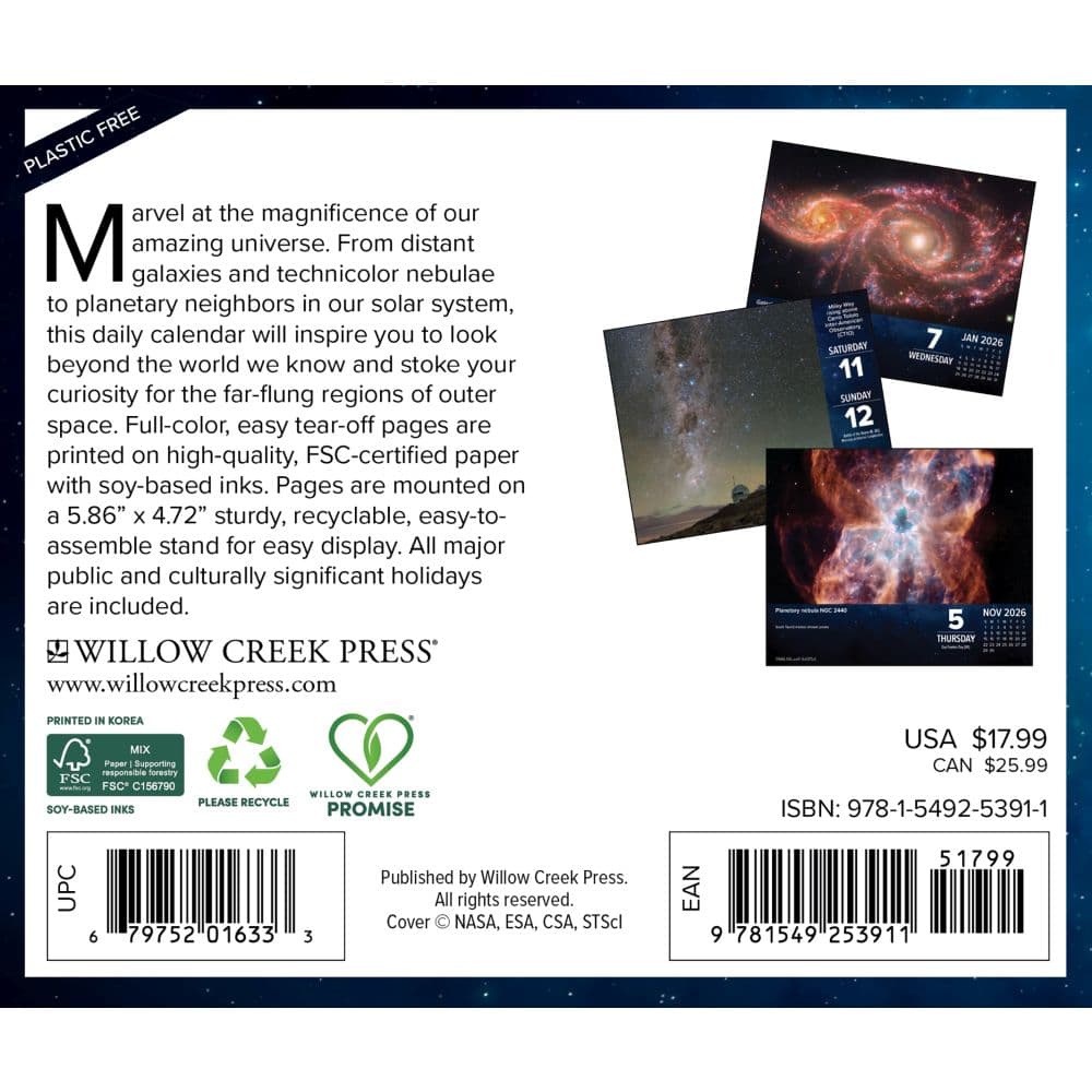 Astronomy 2026 Desk Calendar First Alternate Image