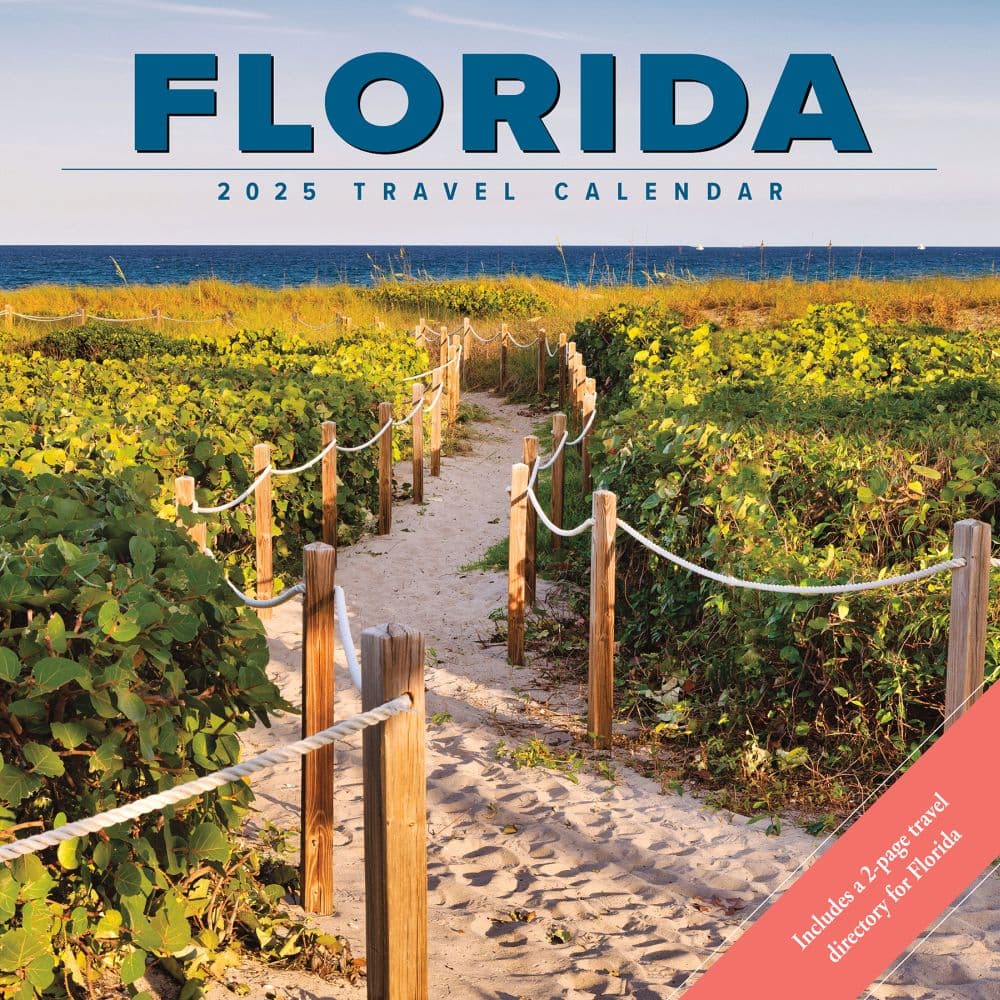 Florida Travel and Events 2025 Wall Calendar Main Image