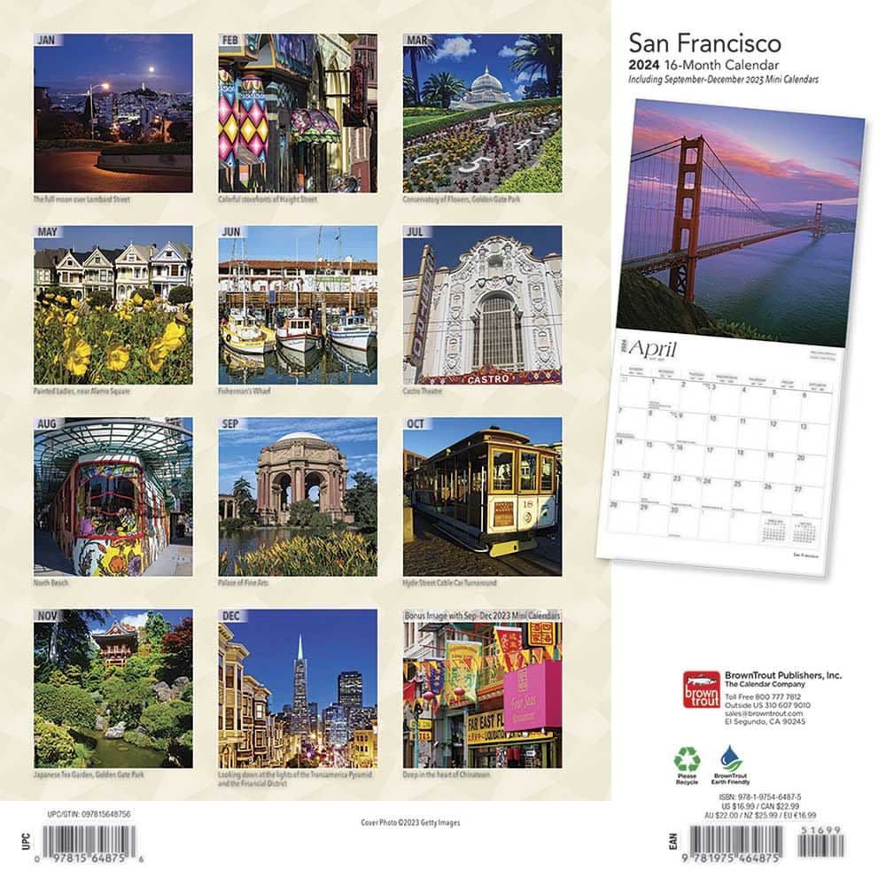 San Francisco 2024 Wall Calendar