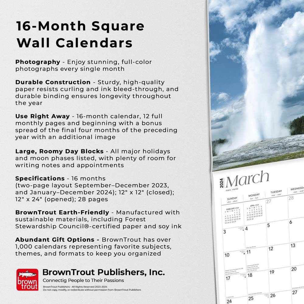 National Parks 2024 Wall Calendar Alternate Image  4 width=&quot;1000&quot; height=&quot;1000&quot;