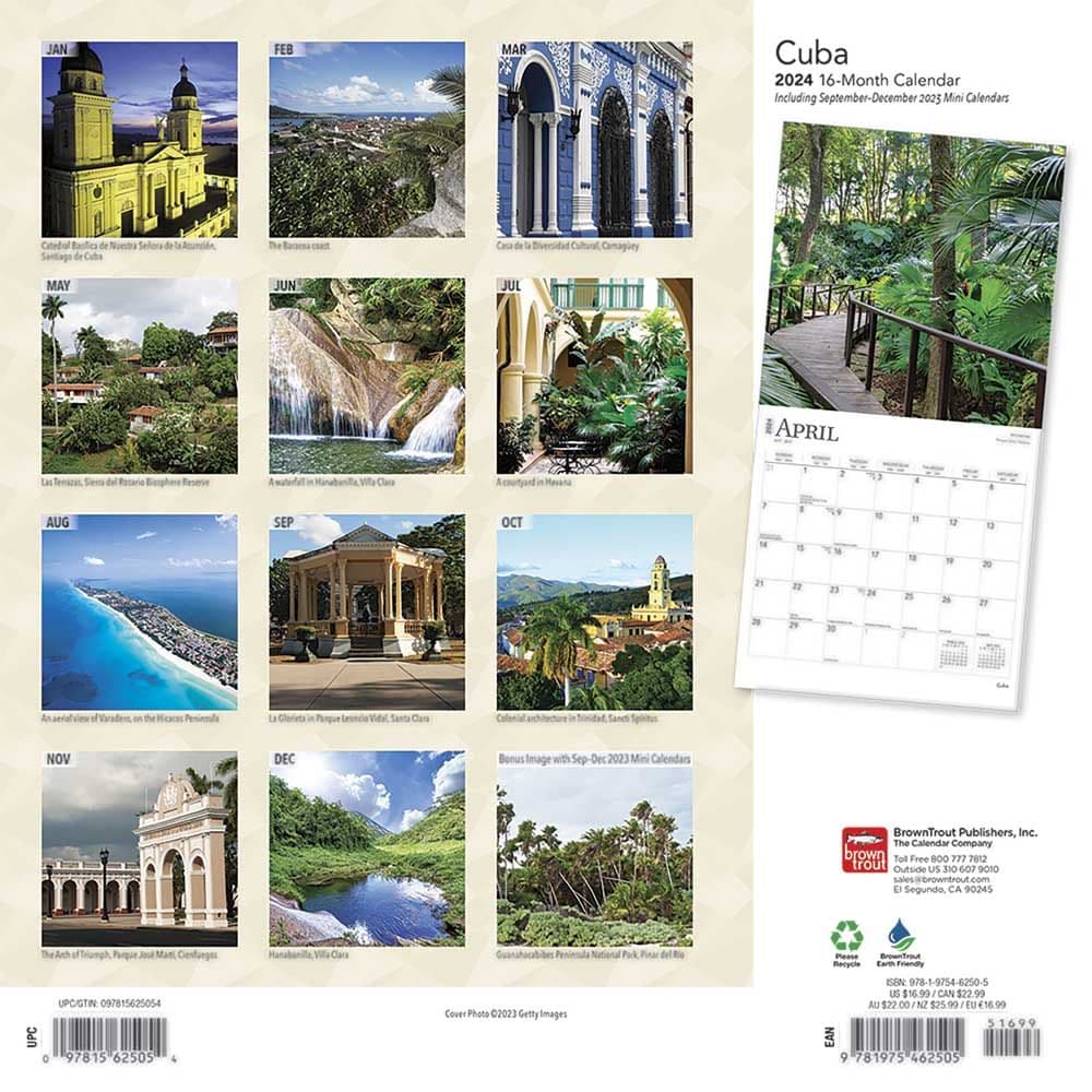 Cuba 2024 Wall Calendar