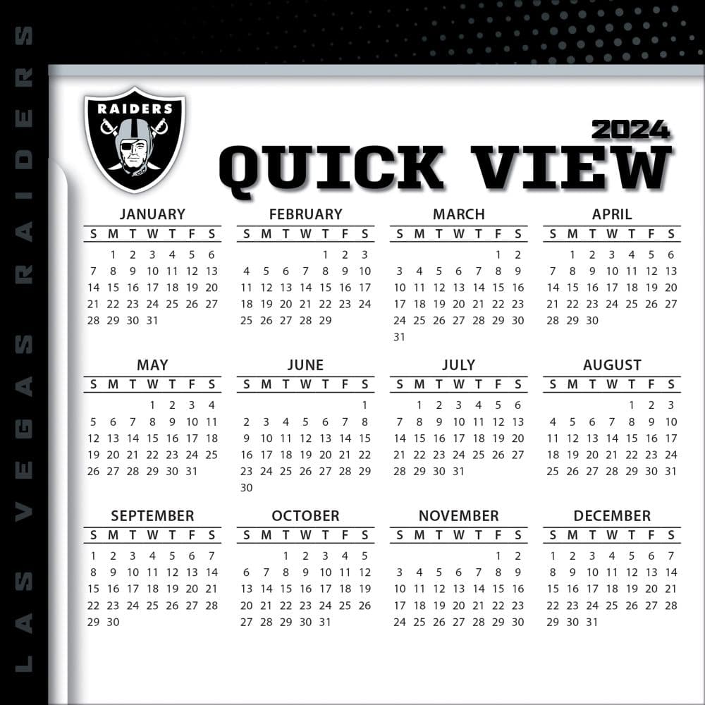 Las Vegas Raiders 2024 Desk Calendar