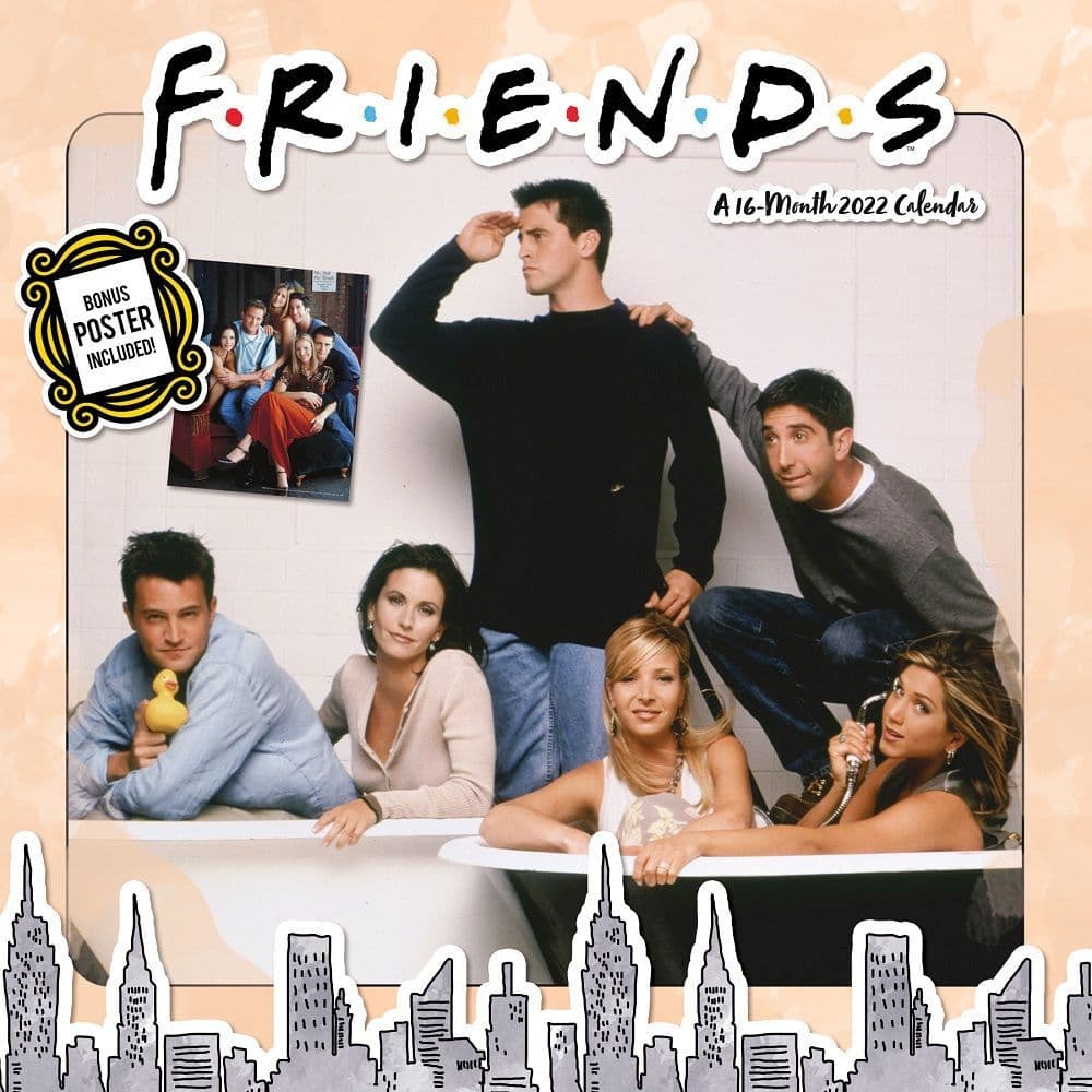 Friends Exclusive 2022 Wall Calendar with Collectors Print