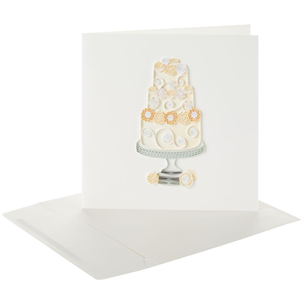 Cake Quilling Wedding Card Seventh Alternate Image width=&quot;1000&quot; height=&quot;1000&quot;