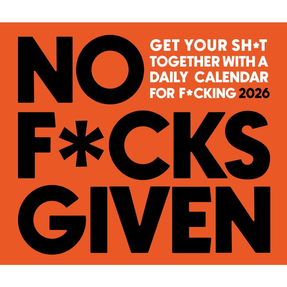 No Fcks Given 2026 Desk Calendar Fourth Alternate Image