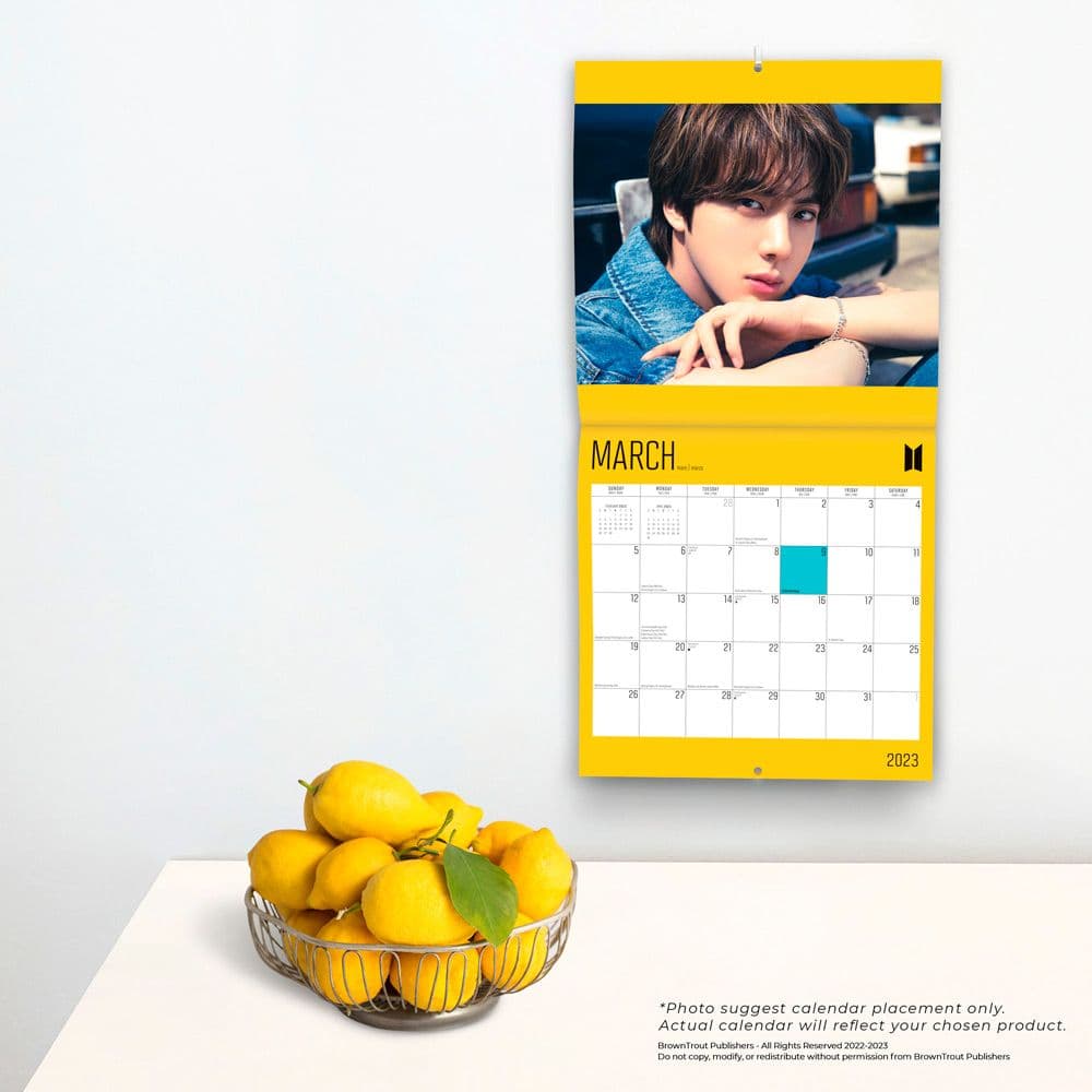 Bts Wall Calendar 2023 - Printable Word Searches