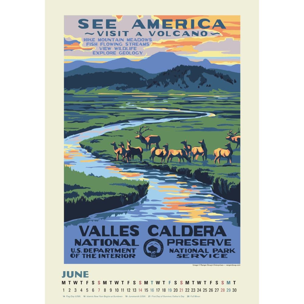 National Parks Poster Art of the WPA 2026 Wall Calendar Third Alternate Image