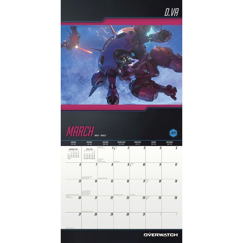 Overwatch 2022 Calendar Overwatch 2022 Wall Calendar - Calendars.com