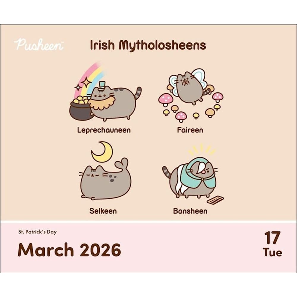 Pusheen 2026 Desk Calendar Second Alternate Image
