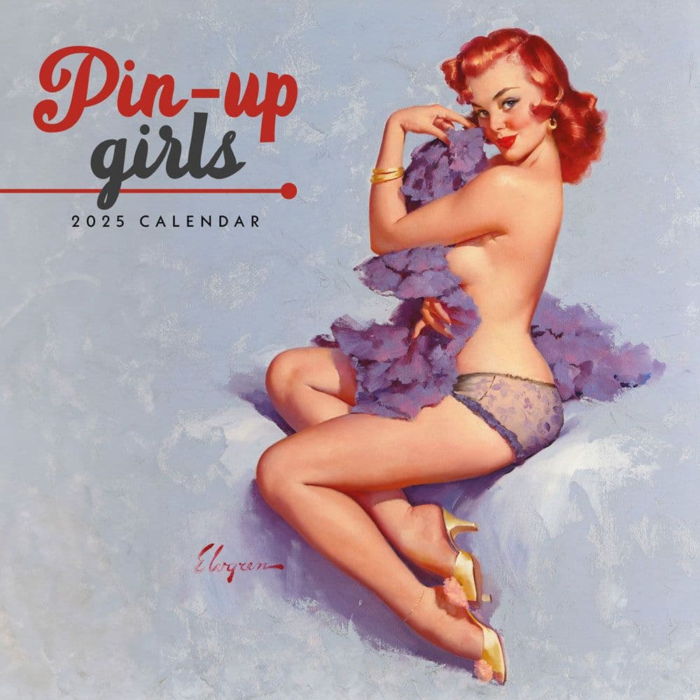 Pin Ups 2025 Mini Wall Calendar Main Image