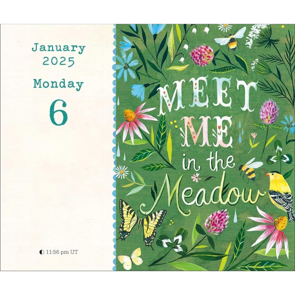 Katie Daisy Just Bloom 2025 Desk Calendar