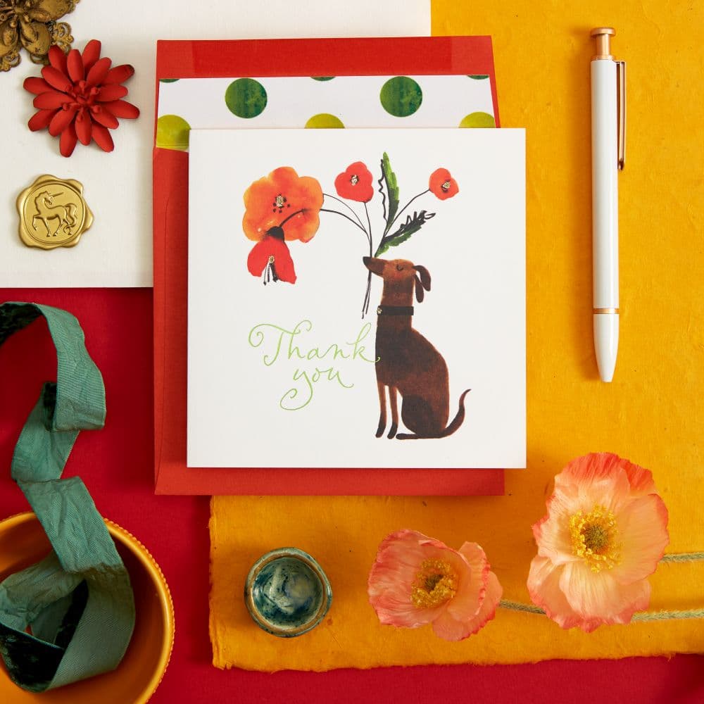Dog Bringer Thank You Card Ninth Alternate Image width="1000" height="1000"