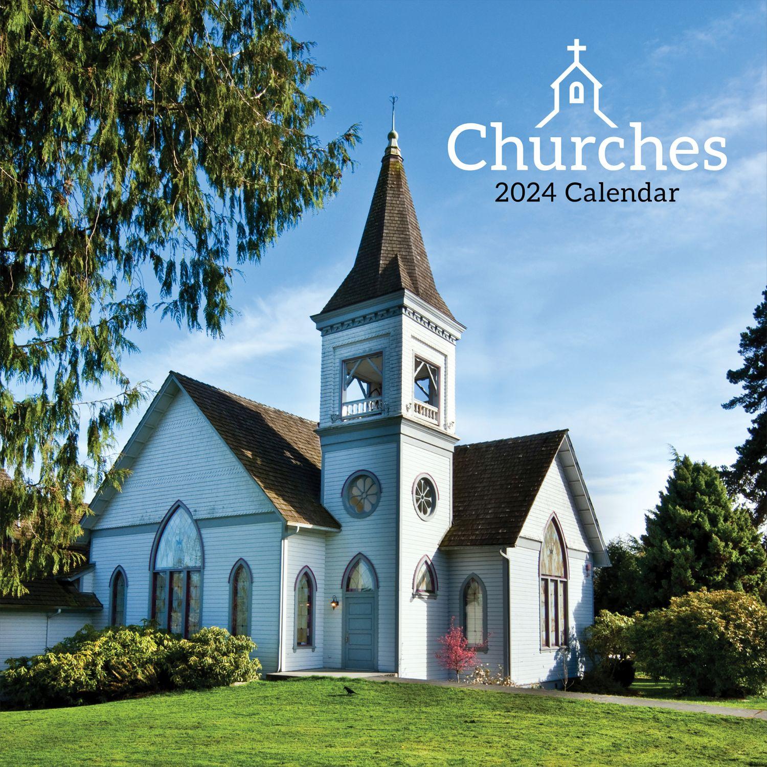 Churches 2024 Wall Calendar