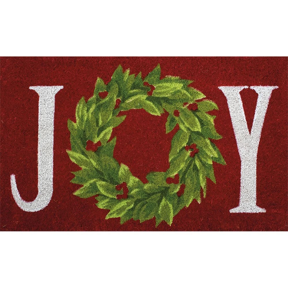 Joy Coir Small Doormat by Jane Shasky
