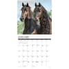 image Friesians Horses 2025 Wall Calendar