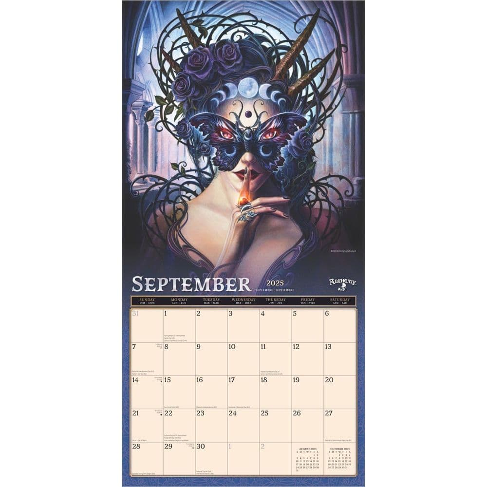 Alchemy 2025 Gothic 2025 Calendar
