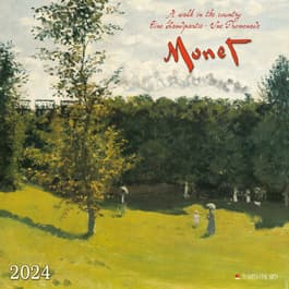 Claude Monet A Walk In The Country 2024 Wall Calendar