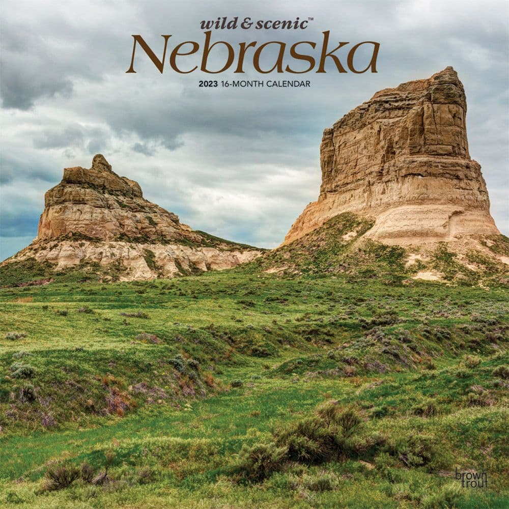 BrownTrout Nebraska Wild and Scenic 2023 Wall Calendar