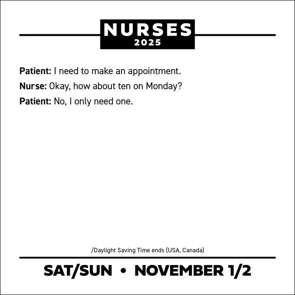 Nurses 2025 Desk Calendar