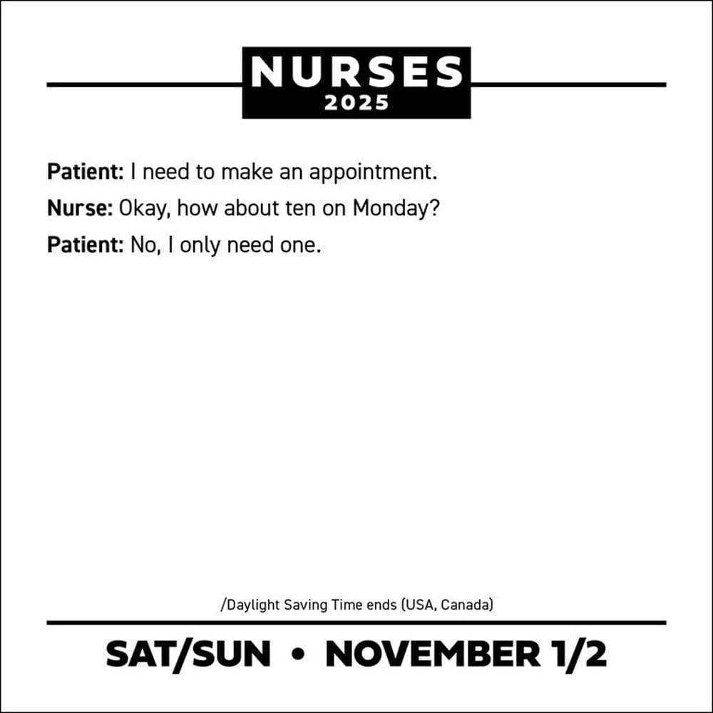 Nurses 2025 Desk Calendar Third Alternate Image