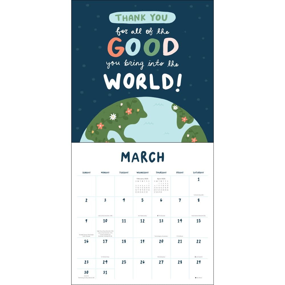 Love In Motion 2025 Wall Calendar Third Alternate Image