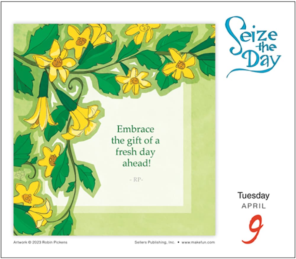 Seize the Day 2024 Desk Calendar