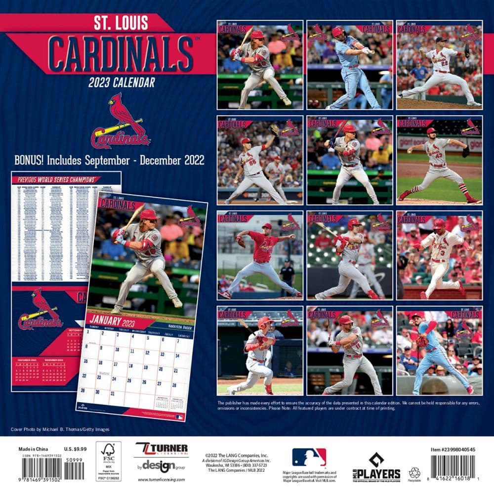 2023 Mini Wall Calendar MLB St Louis Cardinals 2023 Mini Wall Calendar