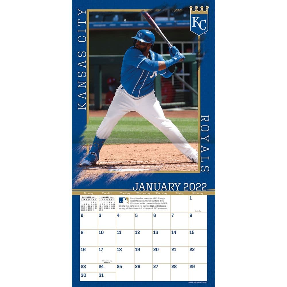 Mlb Kansas City Royals 2022 Wall Calendar Calendars Com