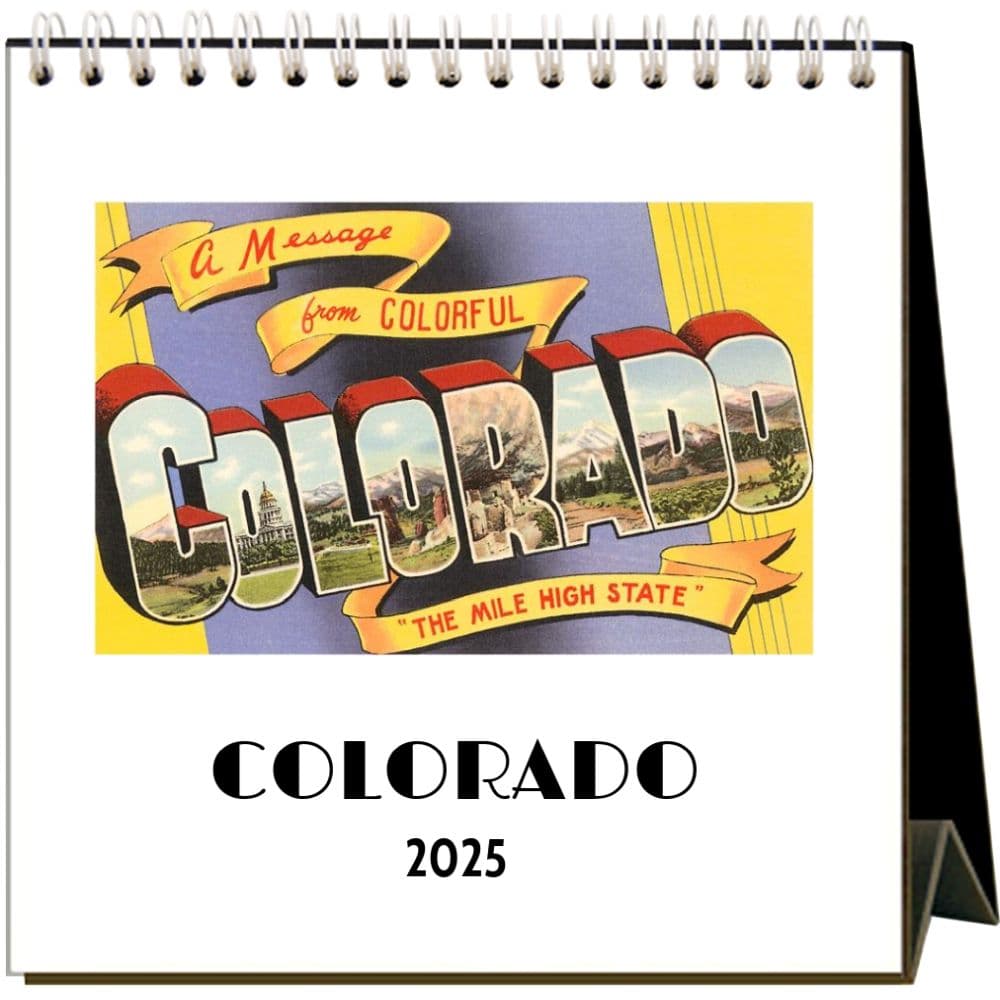 Nostalgic Colorado 2025 Easel Desk Calendar Main Image