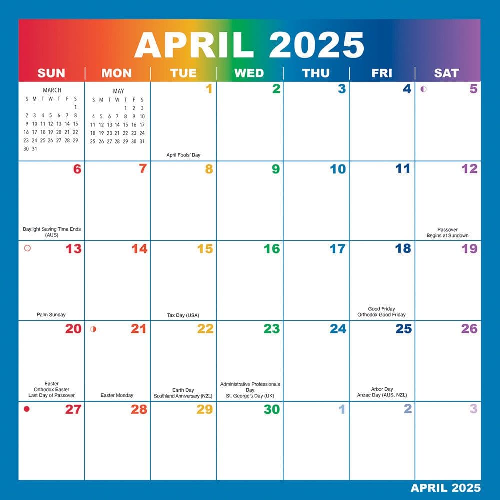 Rainbow Magic Grip 2025 Wall Calendar Second Alternate Image width=&quot;1000&quot; height=&quot;1000&quot;