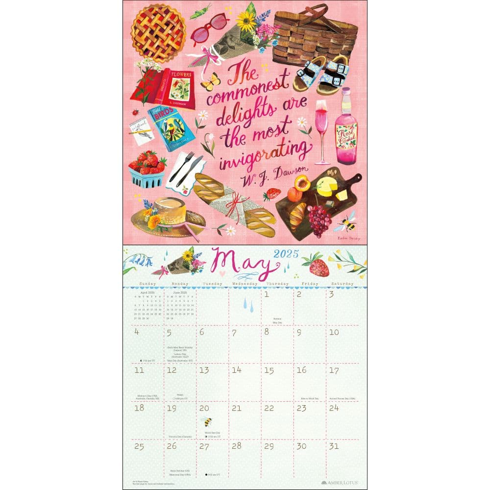 Katie Daisy 2025 Wall Calendar