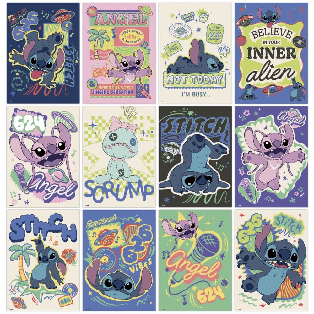 Disney Stitch 2026 Vertical Wall Calendar Sixth Alternate Image