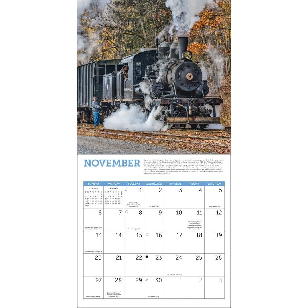 Up Steam Schedule 2022 Steam Trains 2022 Wall Calendar - Calendars.com