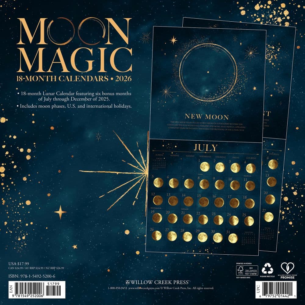 Moon Magic 2026 Wall Calendar First Alternate Image
