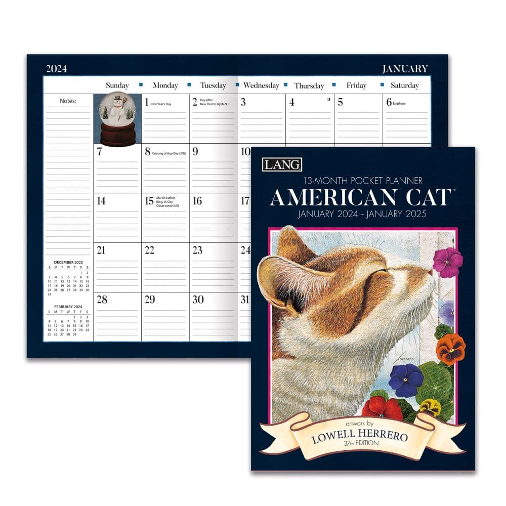 American Cat Monthly 2024 Pocket Planner Alternate Image 3