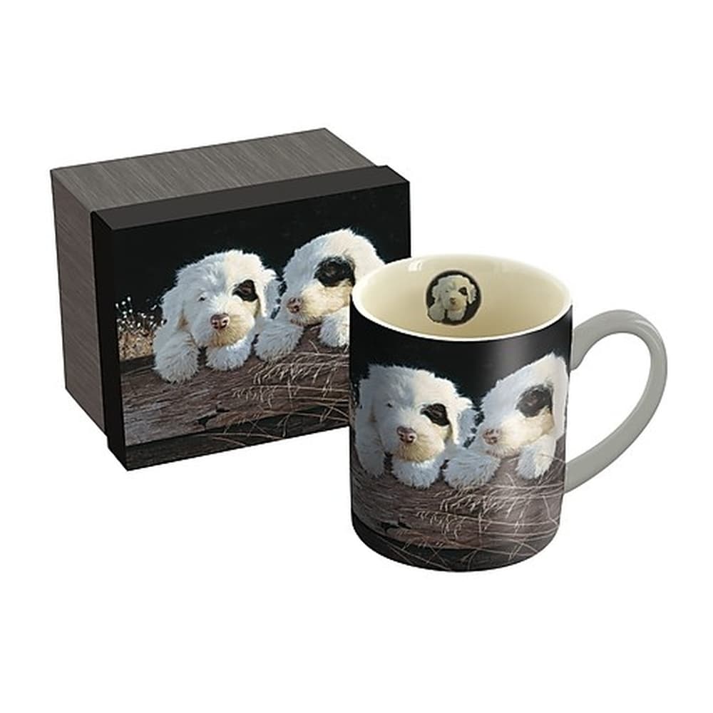 PUPPIES LANG 14 oz Mug by Jim Lamb Main Image