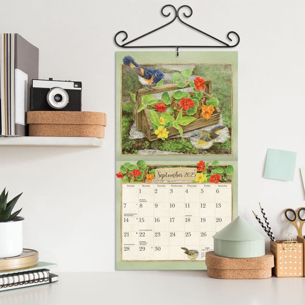 Birds in the Garden 2025 Wall Calendar by Jane Shasky