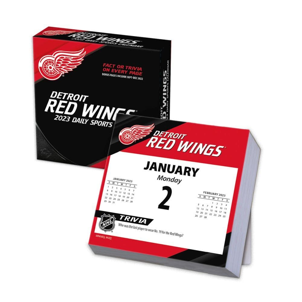 Detroit Red Wings 2023 Desk Calendar