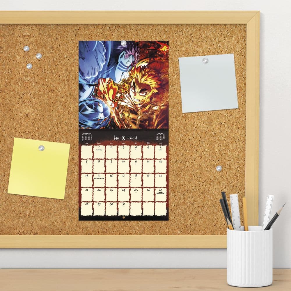 Demon Slayer Kimetsu no Yaiba 2024 Mini Wall Calendar Alternate Image 5