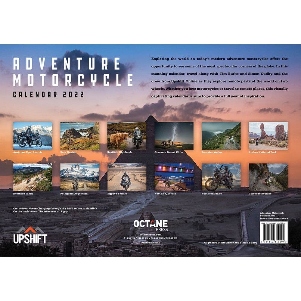 Motorcycle Adventure 2022 Wall Calendar - Calendars.com