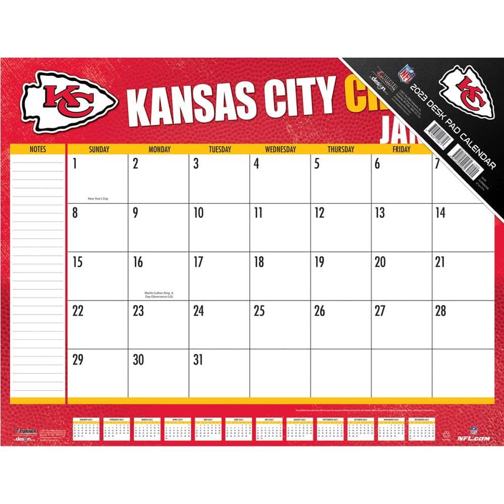Kansas City Chiefs 2023 Desk Pad