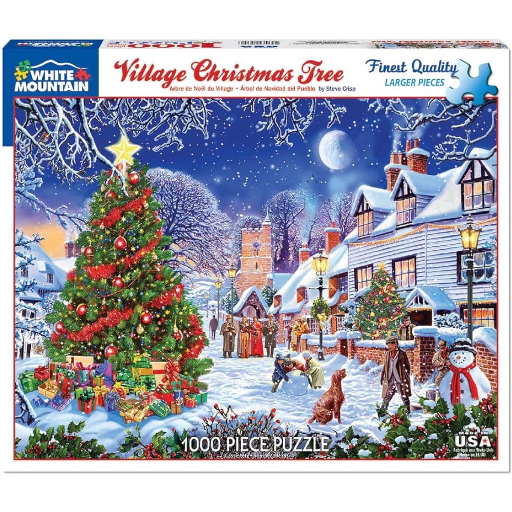 Village Christmas Tree 1000 Piece Puzzle Main Product Image