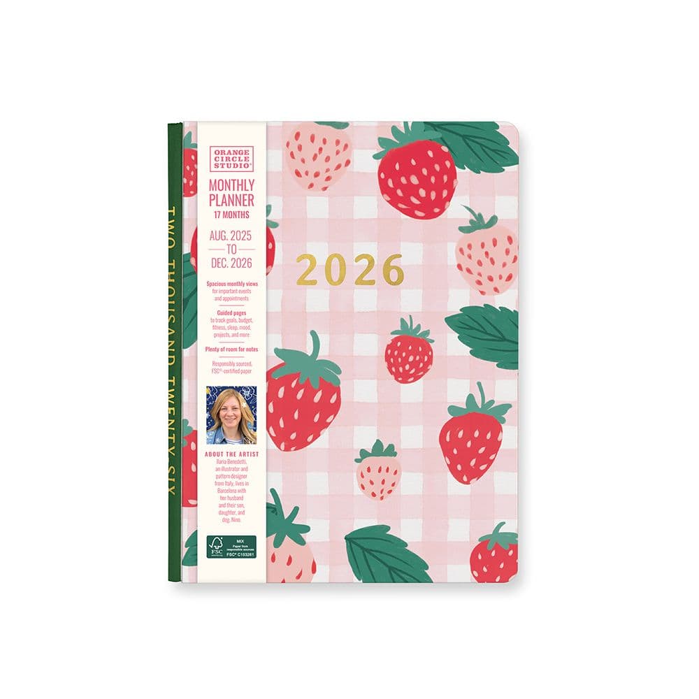 Strawberry Love Good Day Monthly 2026 Planner Main Product Image