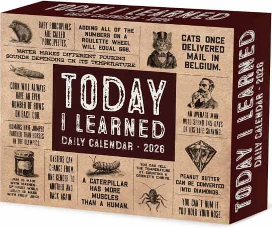 image Today I Learned 2026 Desk Calendar