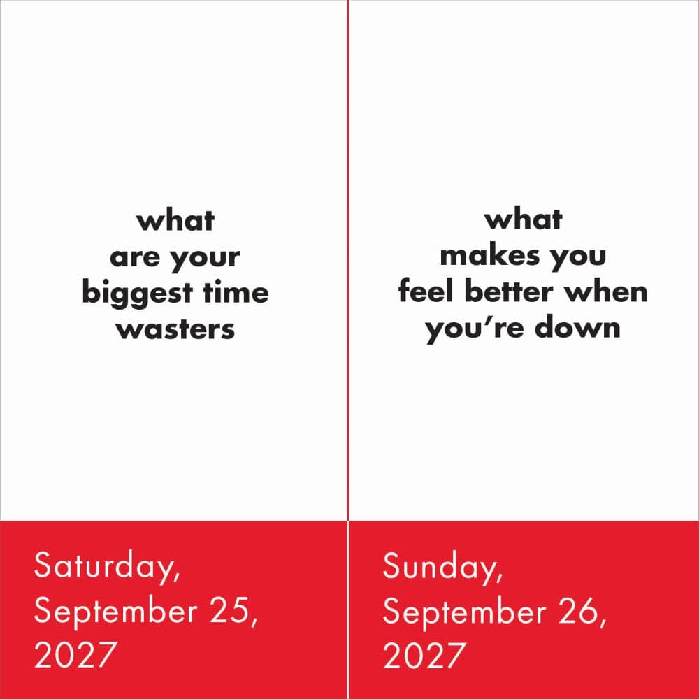 Table Topics Question A Day 2027 Page-A-Day Desk Calendar Fourth Alternate Image