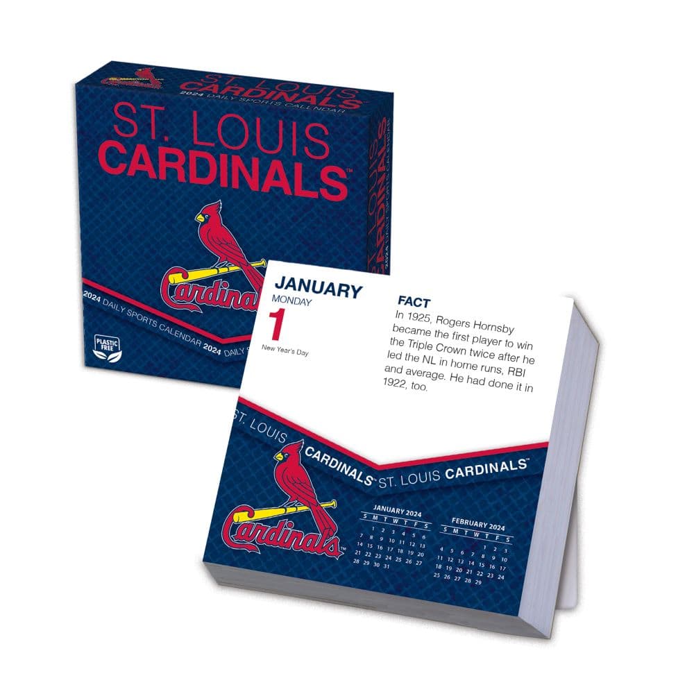 MLB St Louis Cardinals 2024 Desk Calendar Main Product Image width=&quot;1000&quot; height=&quot;1000&quot;