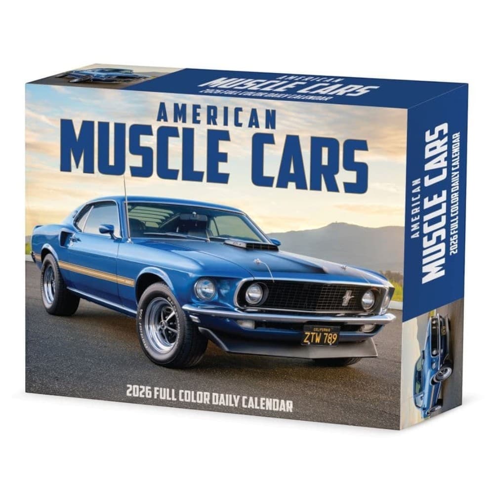 image American Muscle Cars 2026 Desk Calendar Main Product Image