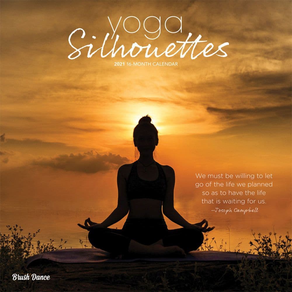 2021 Yoga Silhouettes Wall Calendar