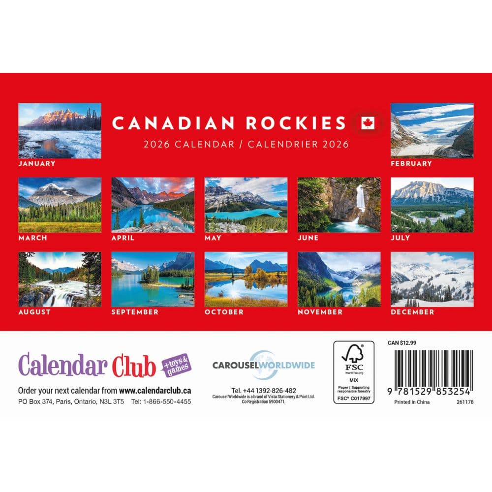 Canadian Rockies 2026 Pocket Planner First Alternate Image