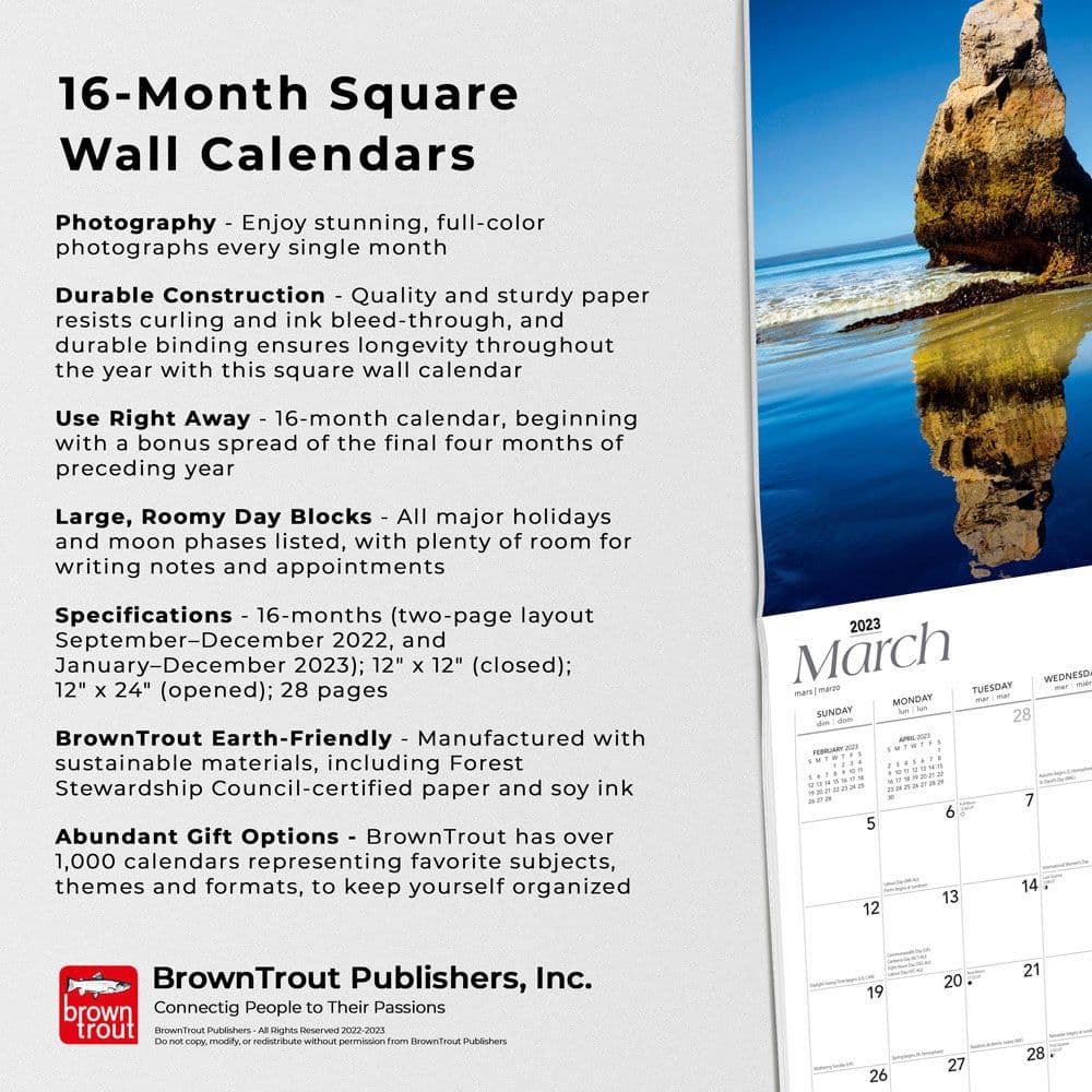 California Coast 2023 Calendar - Calendars.com